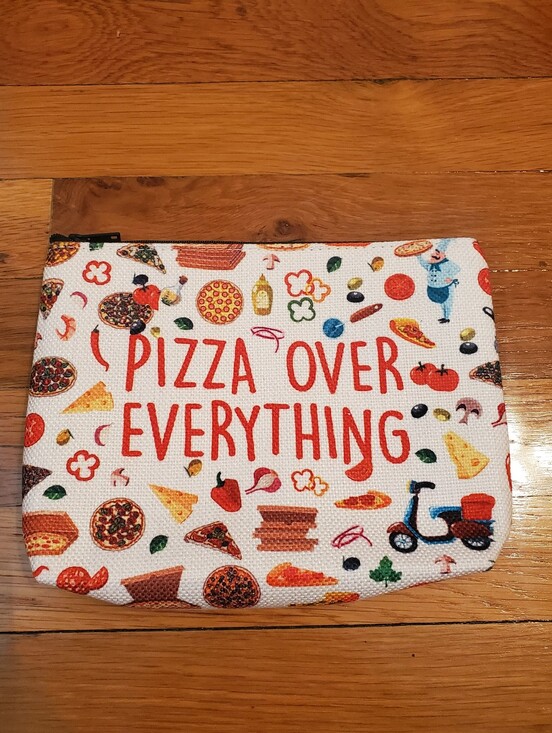 Handbags - "Pizza Over Everything" Zipper Pouch Bag